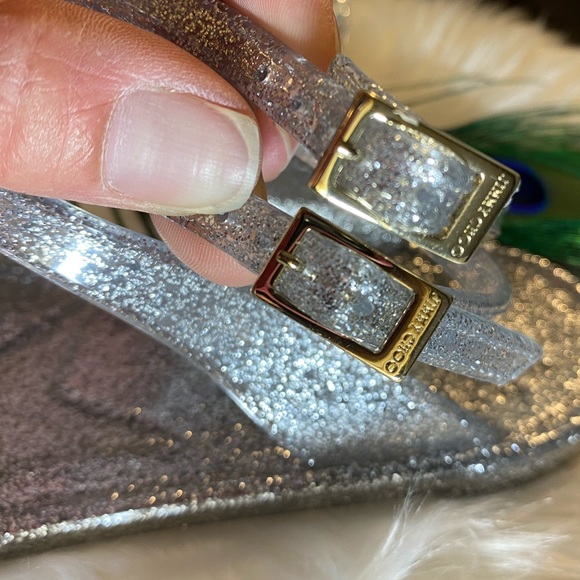 💜NIB💜Jimmy Choo Lance Jelly Glitter Sandal - Picture 13 of 16